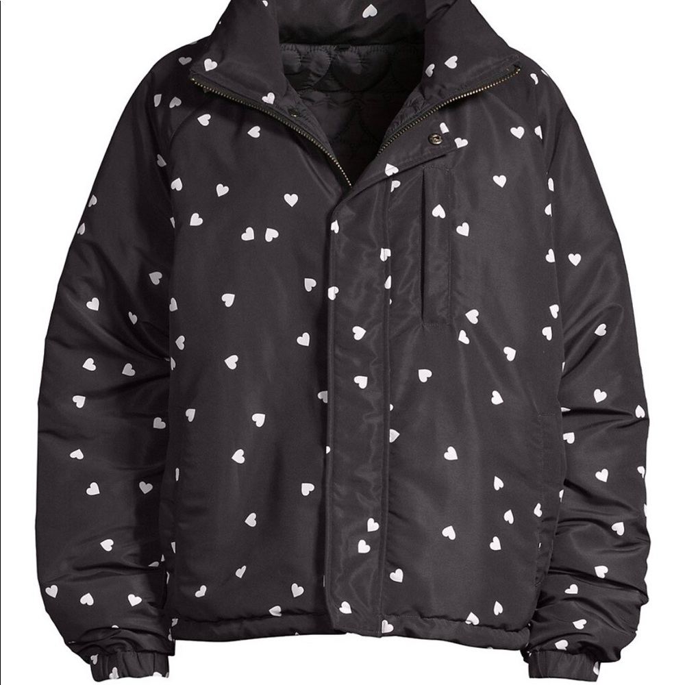 NWT OPENING CEREMONY Reversible Heart Print Puffer